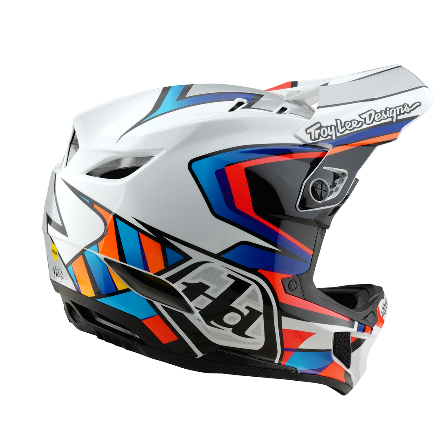 MTB-Helm TROY LEE DESIGNS D4 COMPOSITE FRAMES Weiß/Grau 2025