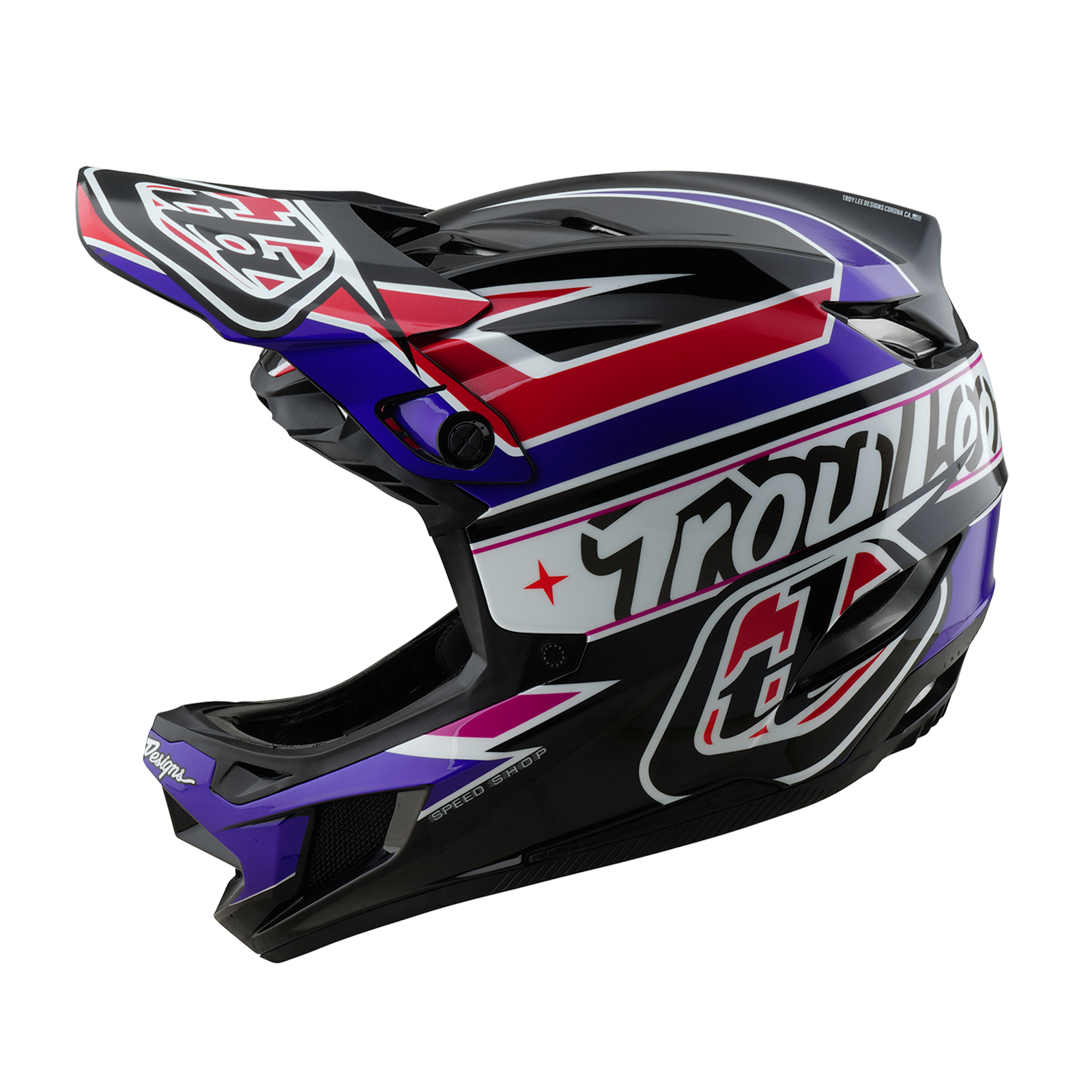 tld downhill helm MTB-Helm TROY LEE DESIGNS D4 POLYACRYLITE MIPS LINEAR Schwarz – Probikeshop