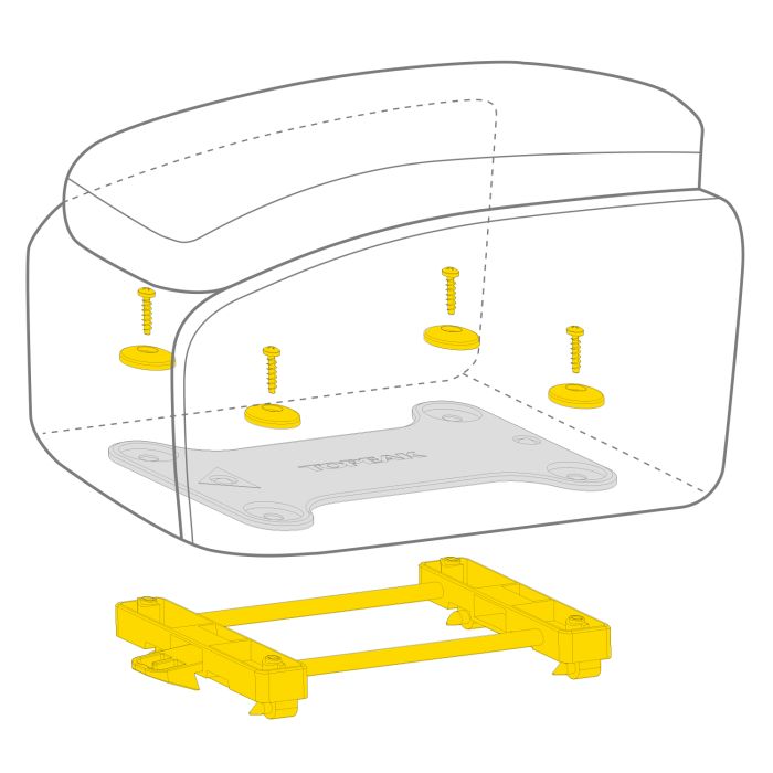 Gepäckträgertasche TOPEAK MTM TRUNKBAG DXP 19.4 L Schwarz