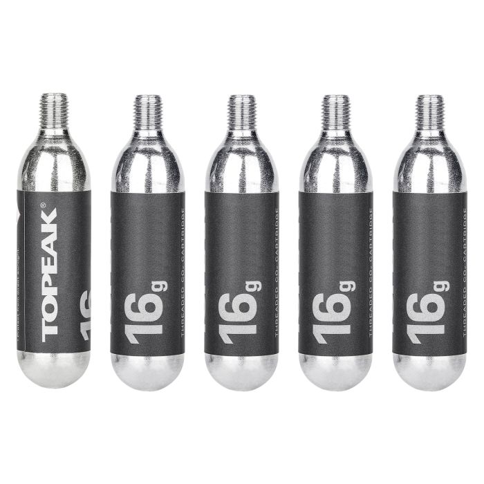 CO2-Patronen TOPEAK Gewinde 16g (5 Stück)