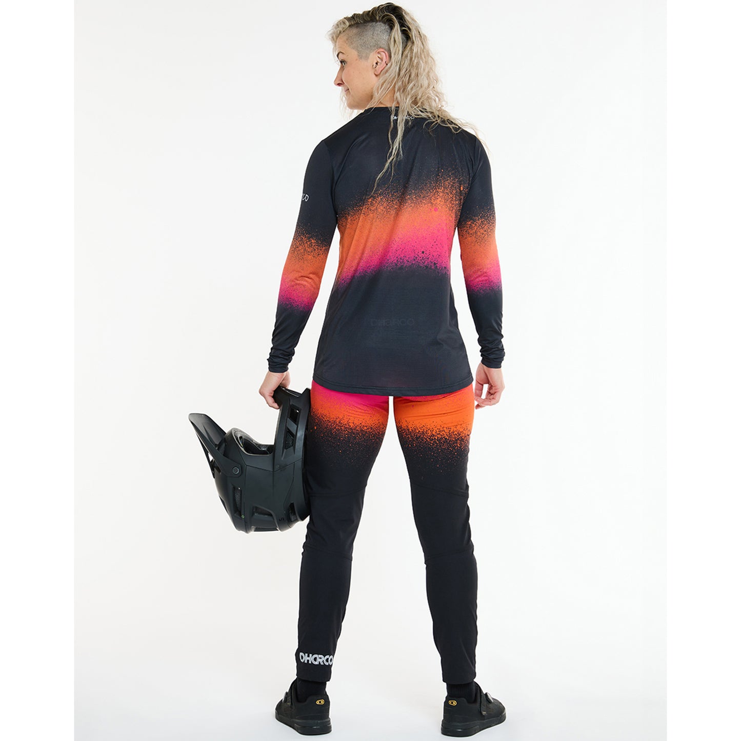 DHARCO BLACK SNAKE Trikot Langarm Women Schwarz/Orange