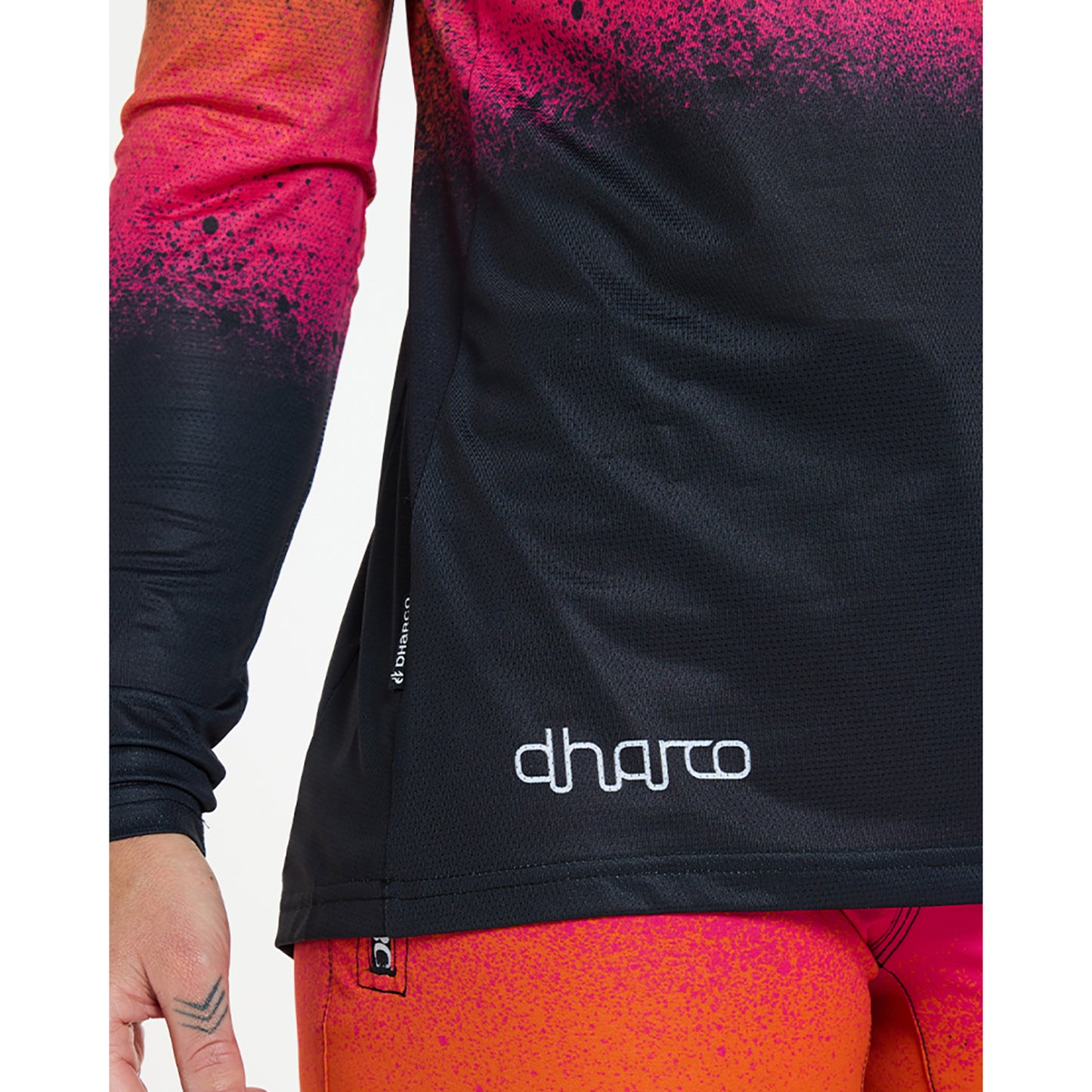 DHARCO BLACK SNAKE Trikot Langarm Women Schwarz/Orange