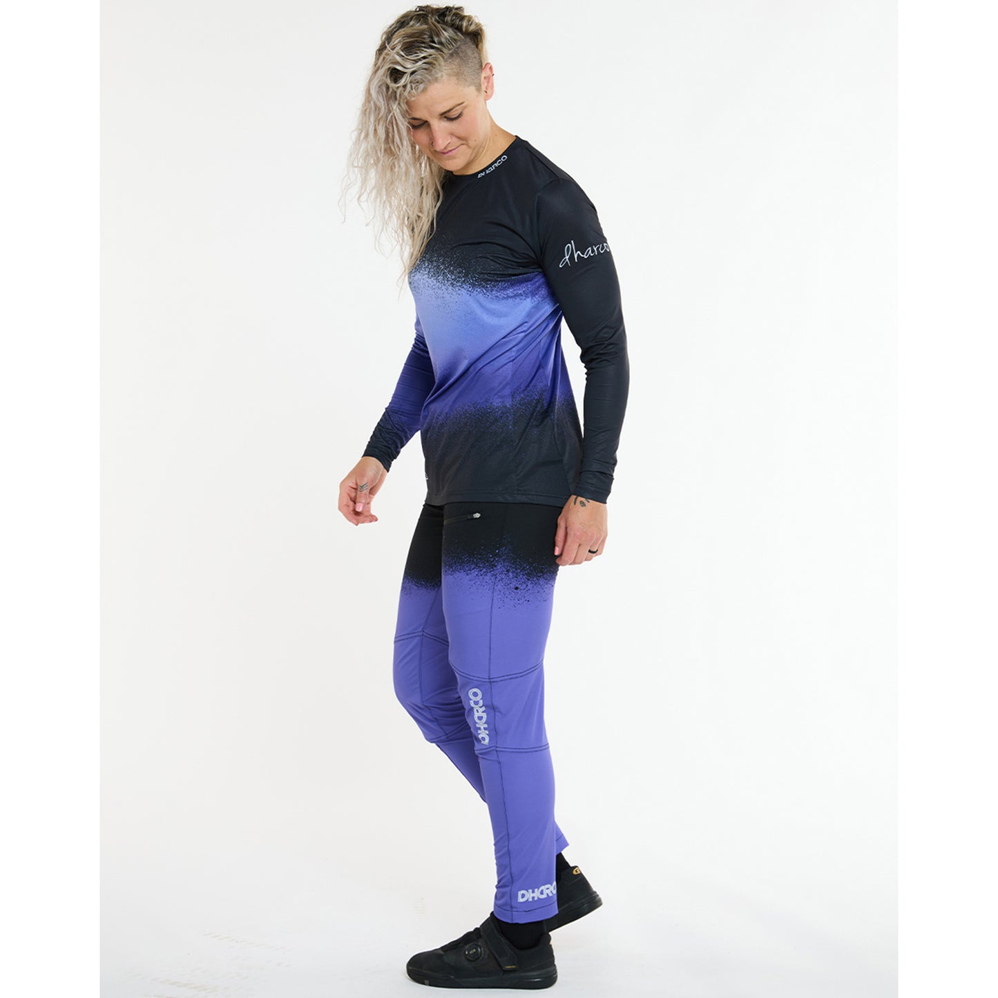 DHARCO ULTRA VIOLETT Trikot Langarm Women Schwarz/Violett