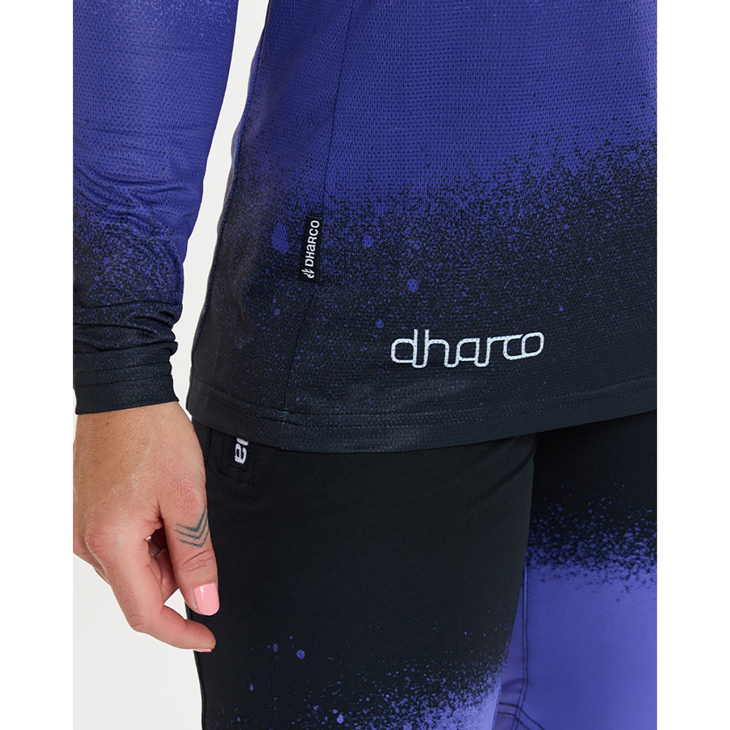 DHARCO ULTRA VIOLETT Trikot Langarm Women Schwarz/Violett