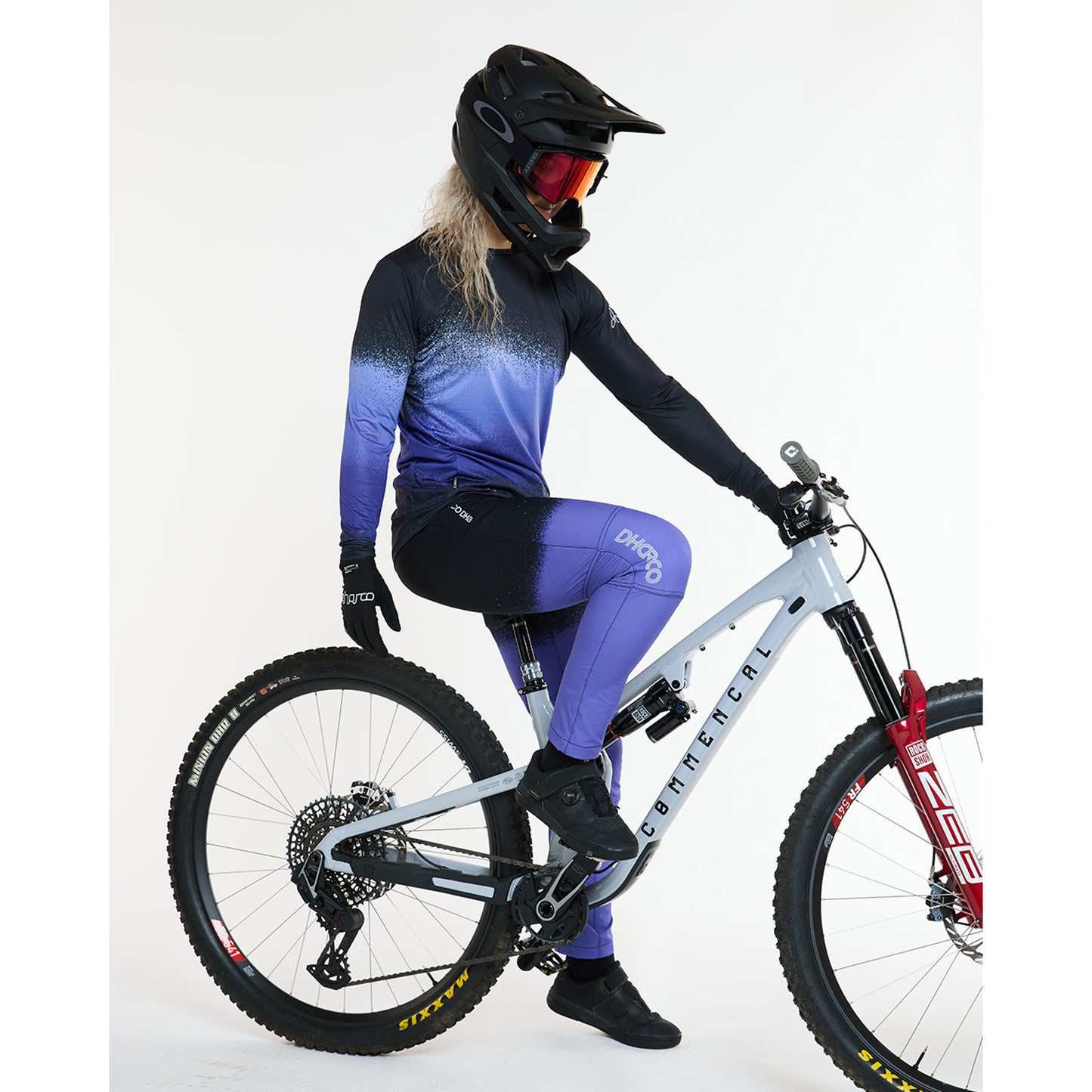 DHARCO ULTRA VIOLETT Trikot Langarm Women Schwarz/Violett