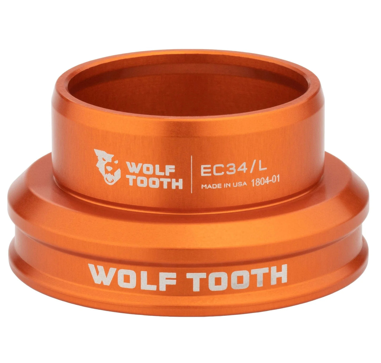 Niedrige Steuerrohrschale für externes Steuersatz-Set von WOLF TOOTH PERFORMANCE 1"1/8 EC34 Orange