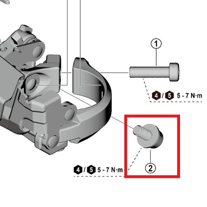 Befestigungsschrauben SHIMANO U6010/U8010