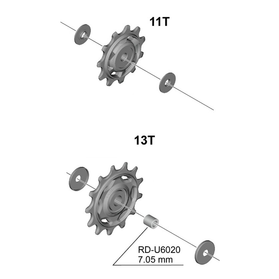 SHIMANO U6020 Schaltwerksrollen