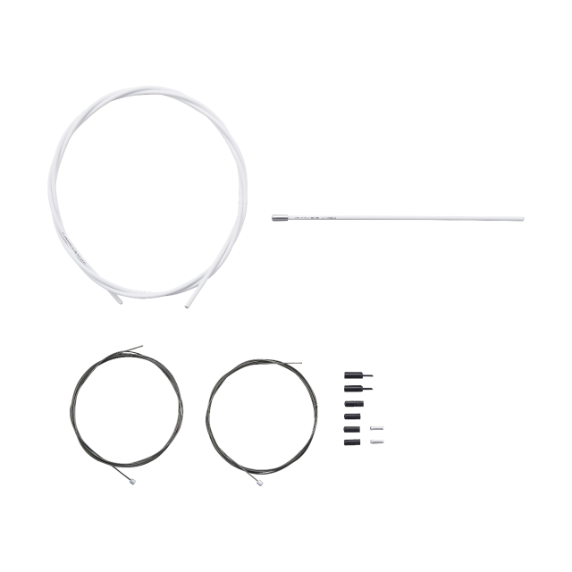 SHIMANO OT-SP41 Optislick Umwerfer Kabel- und Hüllen-Set Weiß