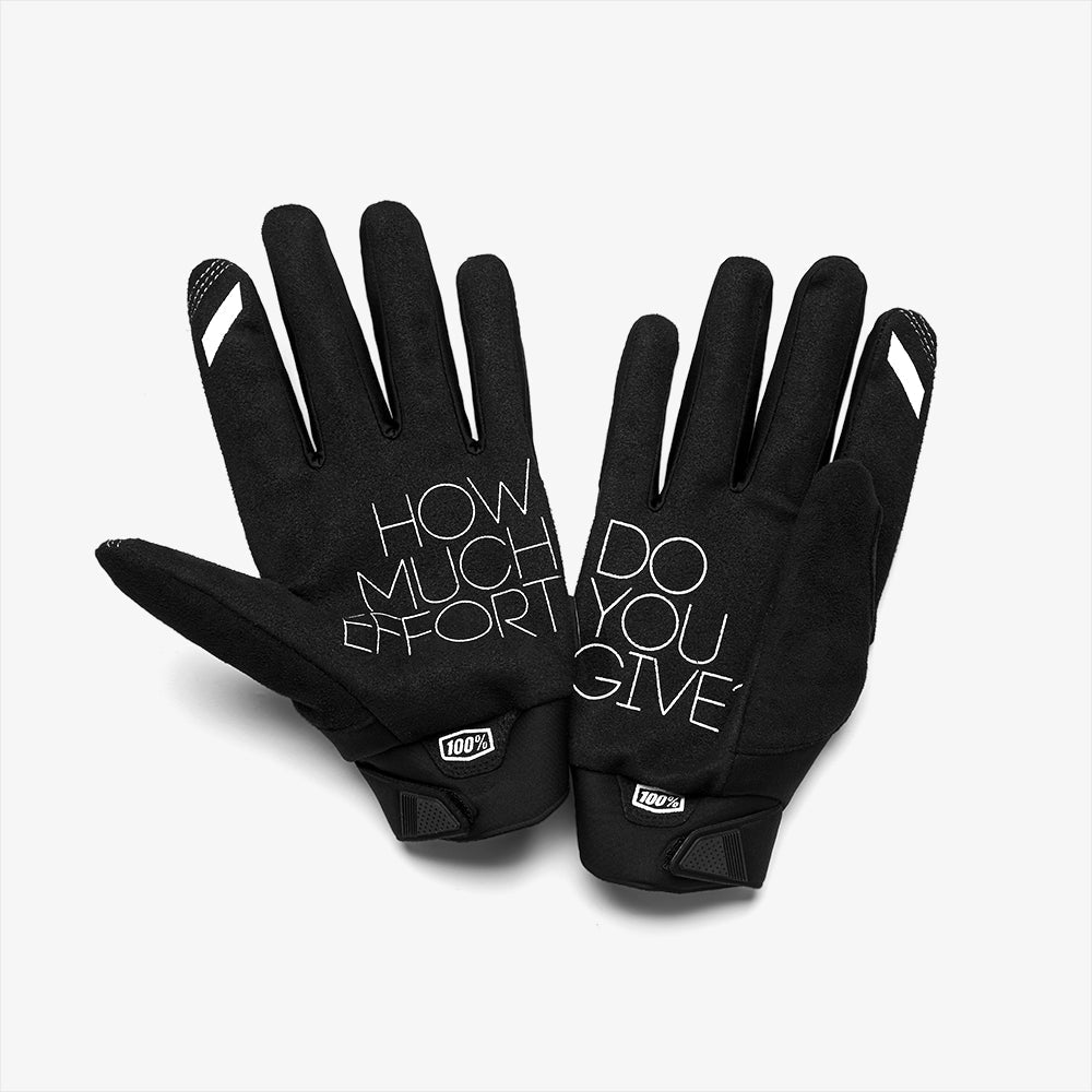 Handschuhe 100% BRISKER Junior Orange/Schwarz