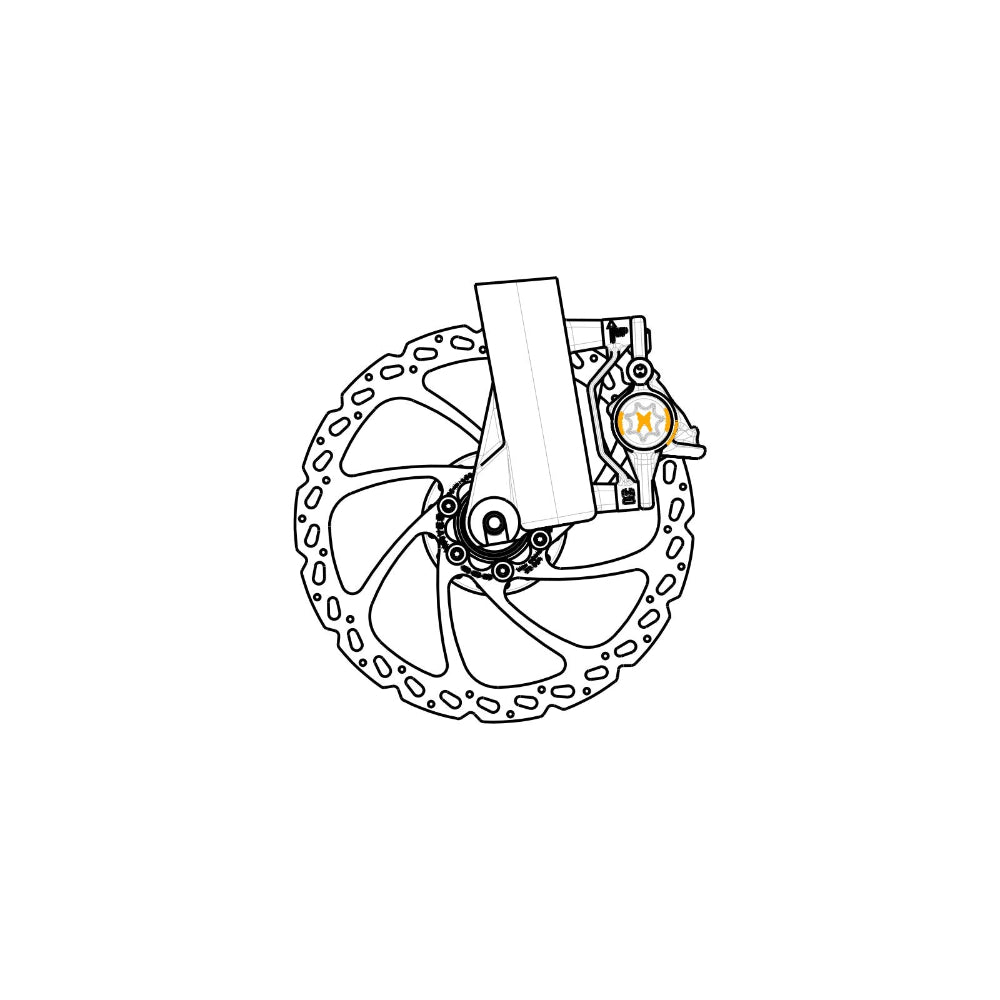 Bremssattel-Adapter HAYES Vorne/Hinten PM/PM-160 mm für 180 mm Scheibe #98-32223