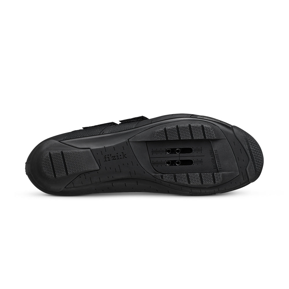 Gravel-Schuhe FIZIK TERRA X4 POWERSTRAP Schwarz