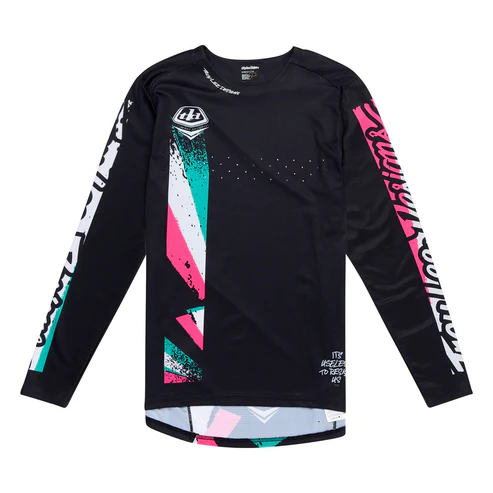 TROY LEE DESIGNS SPRINT FULL PULL Langarmtrikot Schwarz 2025