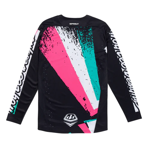 TROY LEE DESIGNS SPRINT FULL PULL Langarmtrikot Schwarz 2025