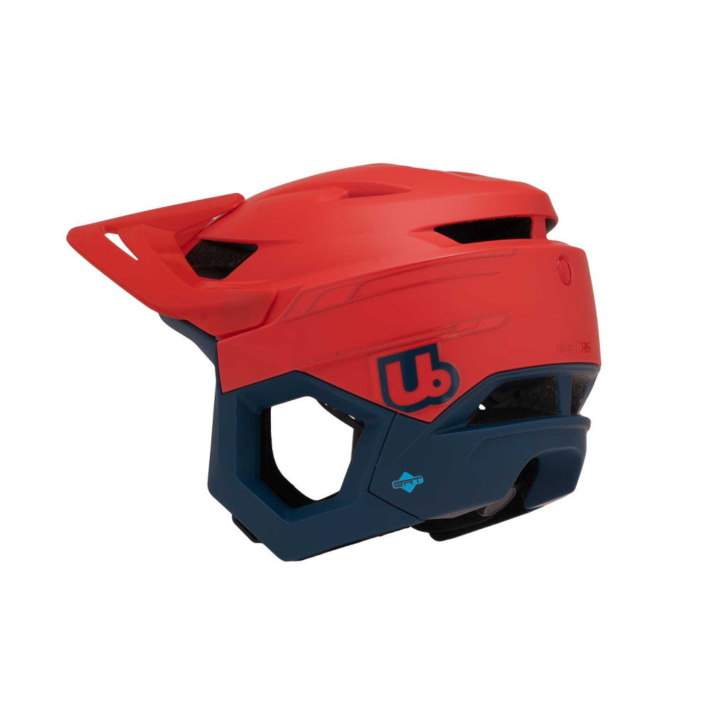 MTB-Helm URGE RASCAS Neon Rush Rot/Blau