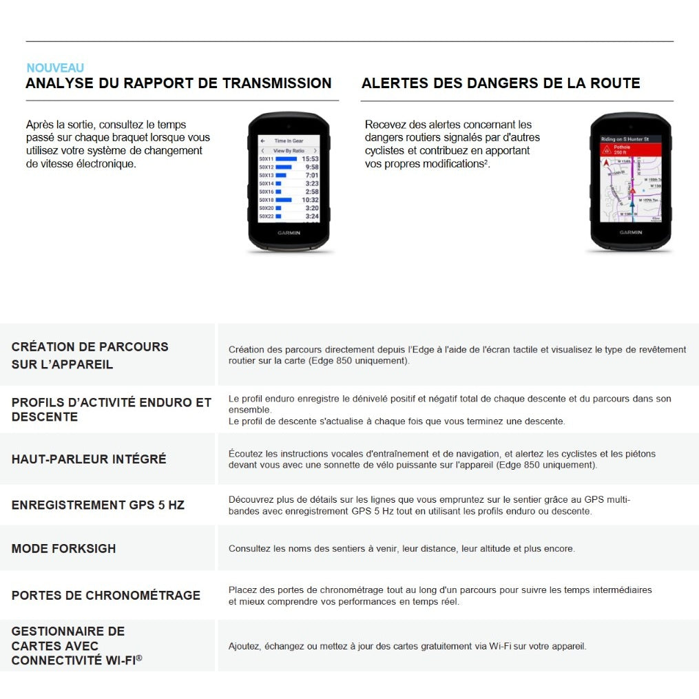 GPS GARMIN EDGE 850