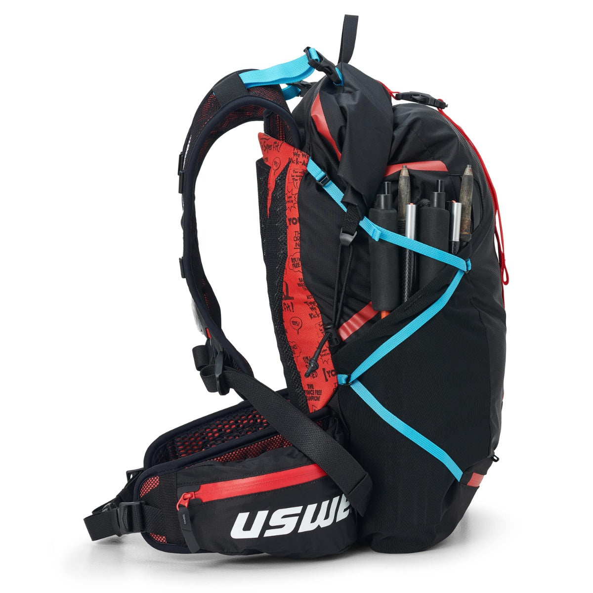 USWE HAJKER 18 L Rucksack Schwarz/Rot