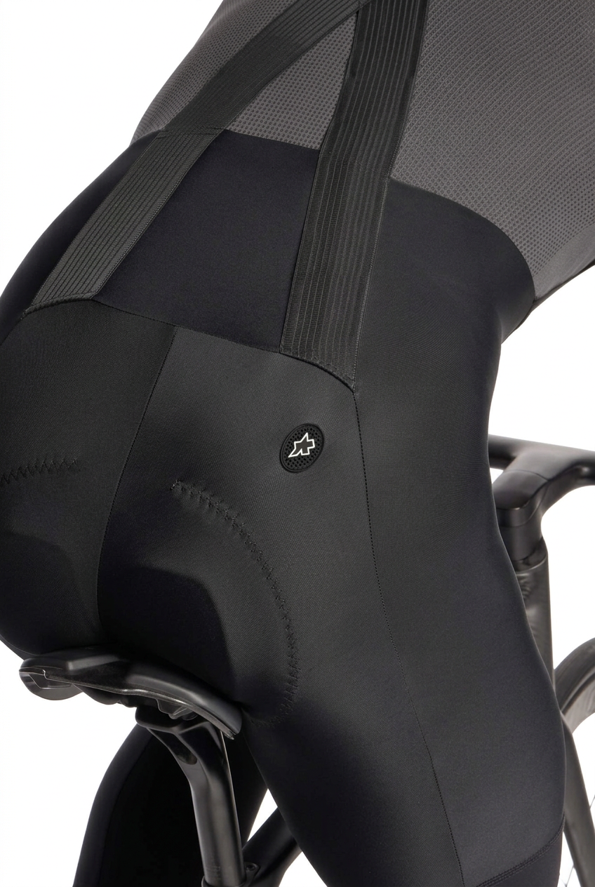 Lange Trägerhose ASSOS MILLE GT SPRING FALL S11 Schwarz