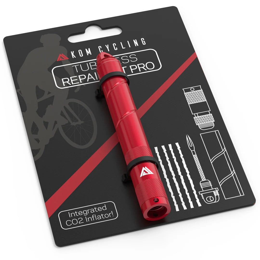 KOM CYCLING Tubeless PRO Reparatursatz Rot
