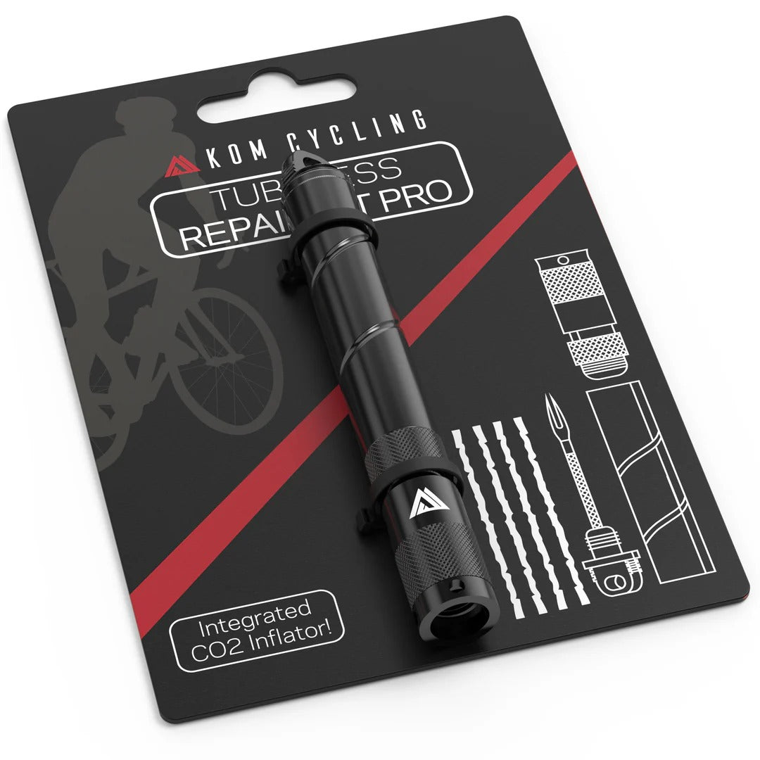 KOM CYCLING Tubeless PRO Reparatursatz Schwarz