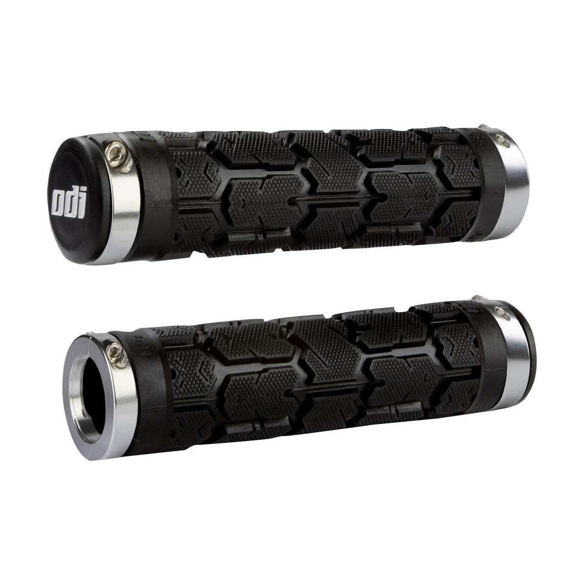 Grips ODI ROGUE Lock-On 130 mm Schwarz/Chrom