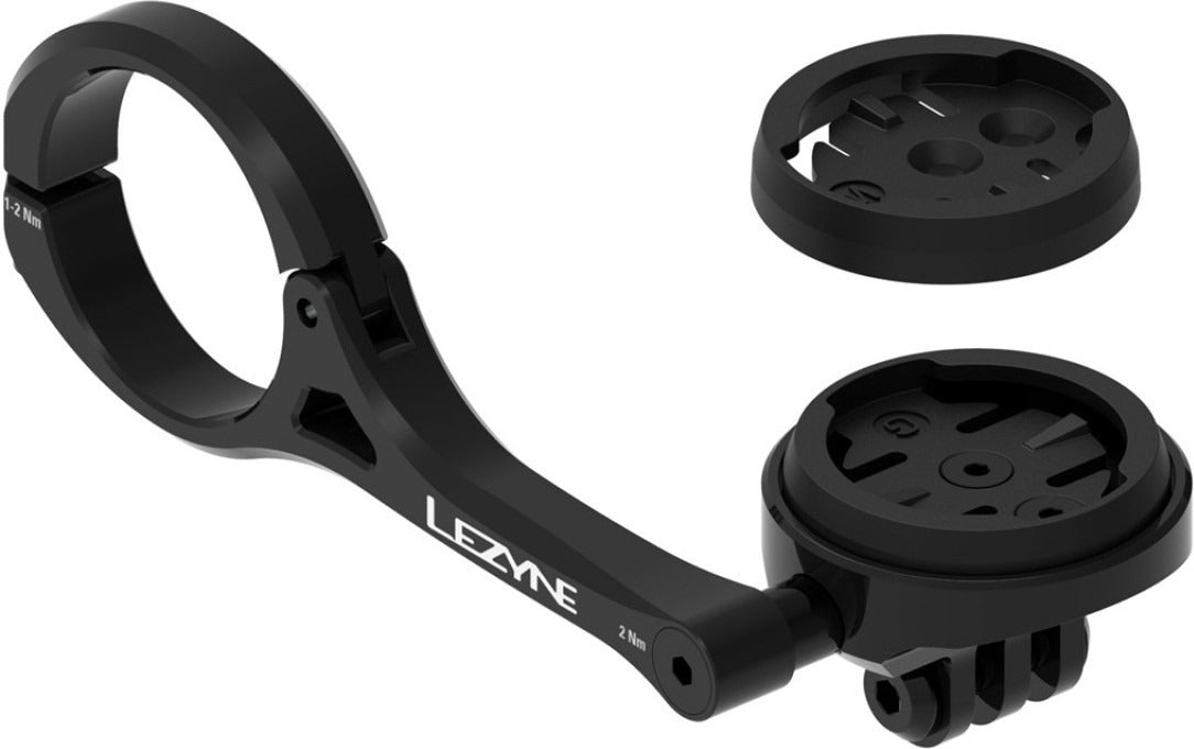 LEZYNE-Lenkerhalterung für GARMIN/WAHOO/LEZYNE-GPS-Geräte, schwarz