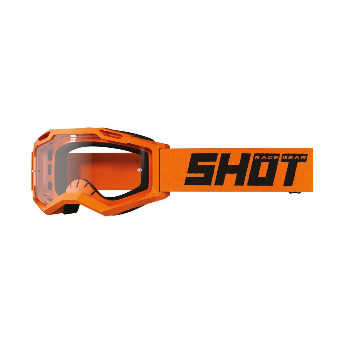 Shot Rocket Kid 2.0 Solid Neon Orange Glossy Goggle