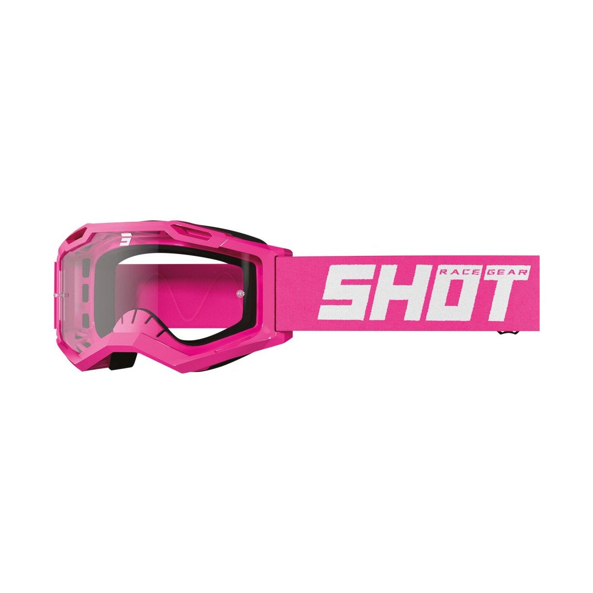 Shot Rocket Kid 2.0 Solid Neon Pink Glossy Goggle