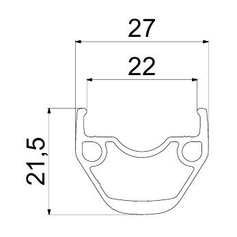 Hinterrad MAVIC ACCESS RG22 DISC (Center Lock) QR
