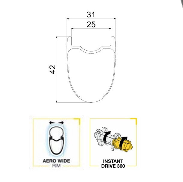 Laufradsatz MAVIC ALLROAD S CARBON DISC Tubeless Ready (Center Lock)