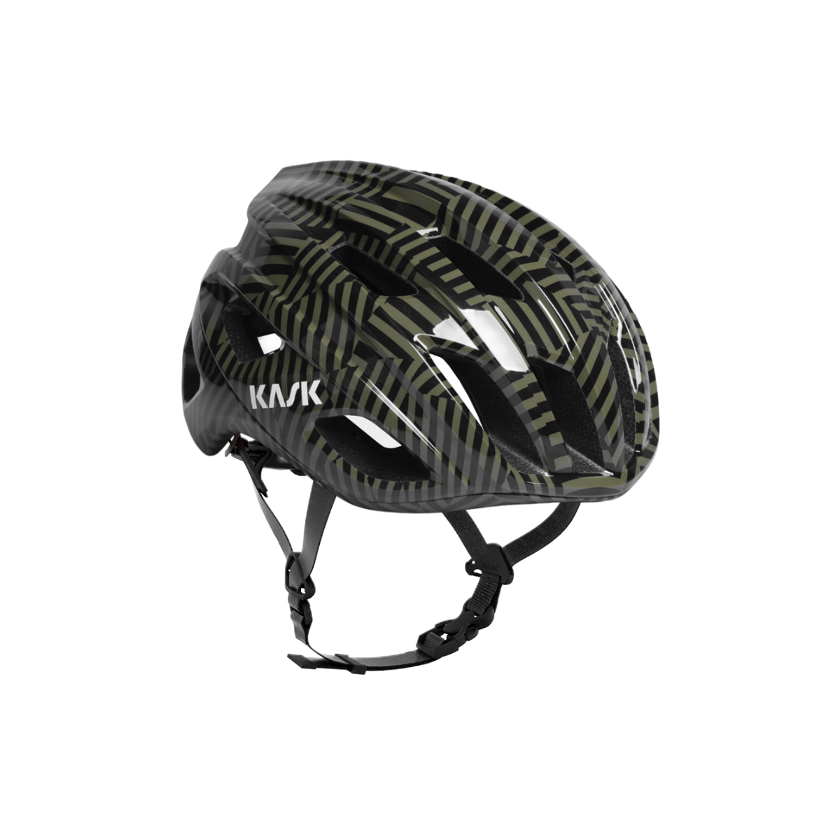 Straßenhelm KASK MOJITO CUBED CAMO Schwarz/Grün – Probikeshop