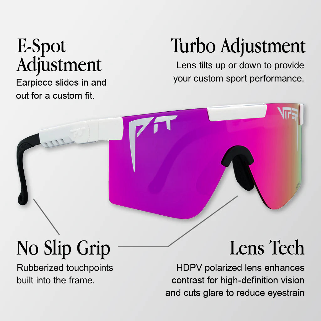 Brille PIT VIPER THE EXEC ORIGINAL 2.0 NARROW HDPV Polarisiert Rainbow