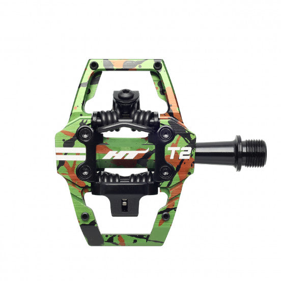 HT COMPONENTS ENDURO T2 Pedale Camo-Grün