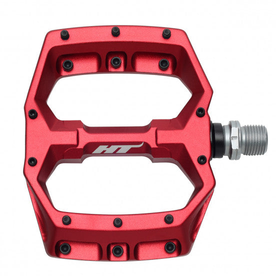 Pedale flach HT COMPONENTS SPIDER AF03 Rot