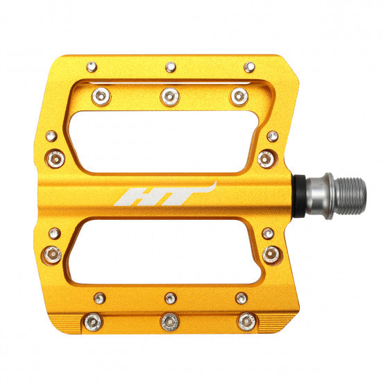 Flache Pedale HT COMPONENTS AN14A Gold