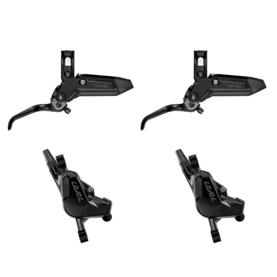 Paar SRAM LEVEL SILVER STEALTH 2-Kolben-Bremsen Schwarz