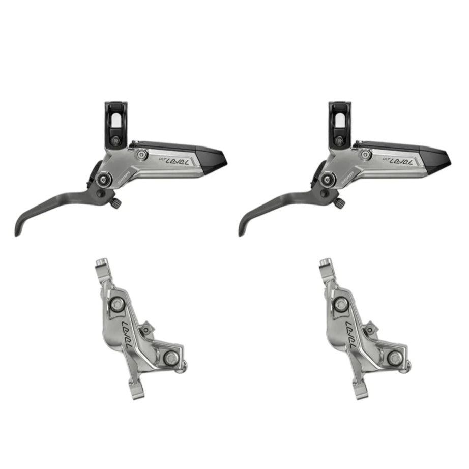 Paar SRAM LEVEL ULTIMATE STEALTH 4-Kolben-Bremsen Silber