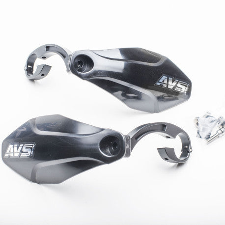 Handschutz AVS KIT DECO (Alu-Lasche mit Scharnier) Schwarz