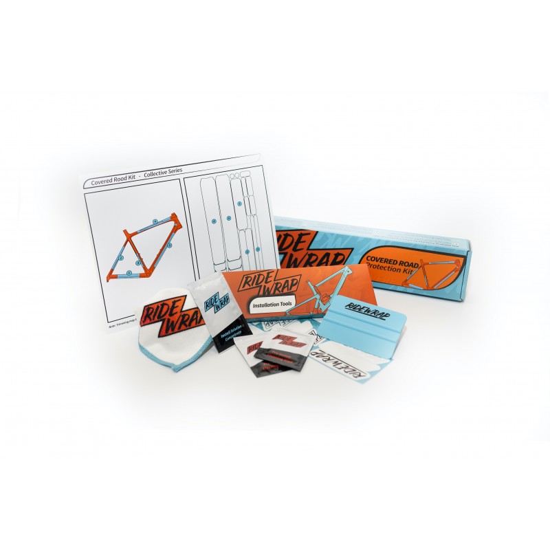 RIDE WRAP COVERED selbstklebender Rahmenschutz für Straße/Gravel RIDE WRAP COVERED Brillant Finish