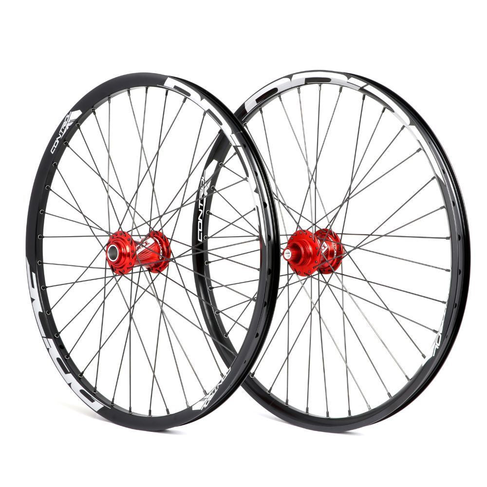 Laufradsatz PRIDE 20" (451 mm) Control V2 Disc Achsen 10/15 mm Rot