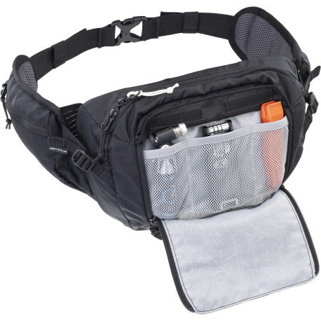 EVOC HIP PACK 3 L Bananentasche + 1.5 L Wasserbeutel Schwarz