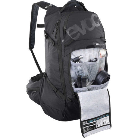EVOC TRAIL PRO BLACKLINE 26 L Rucksack mit Rückenplatte Schwarz