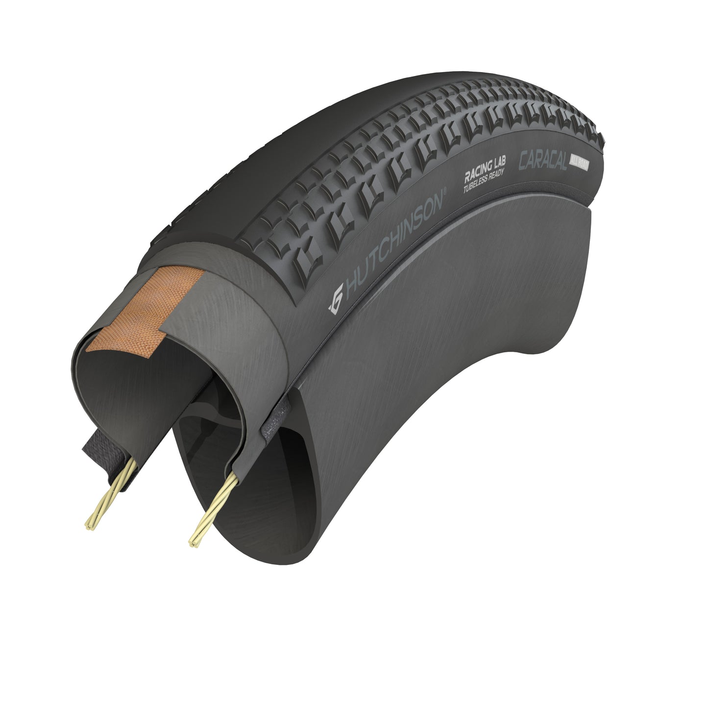 Reifen HUTCHINSON CARACAL ALLROAD 700x35 Tubeless Ready Beige