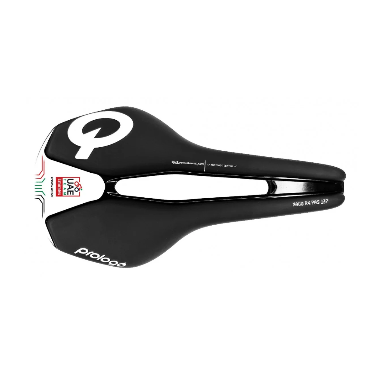 Sattel PROLOGO NAGO R4 PAS 137mm Rails Nack Schwarz/Weiß UAE