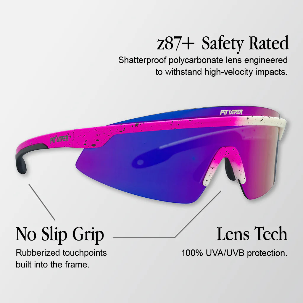 PIT VIPER THE DOMESTIQUE SKYSURFER Brille Pink/Violett