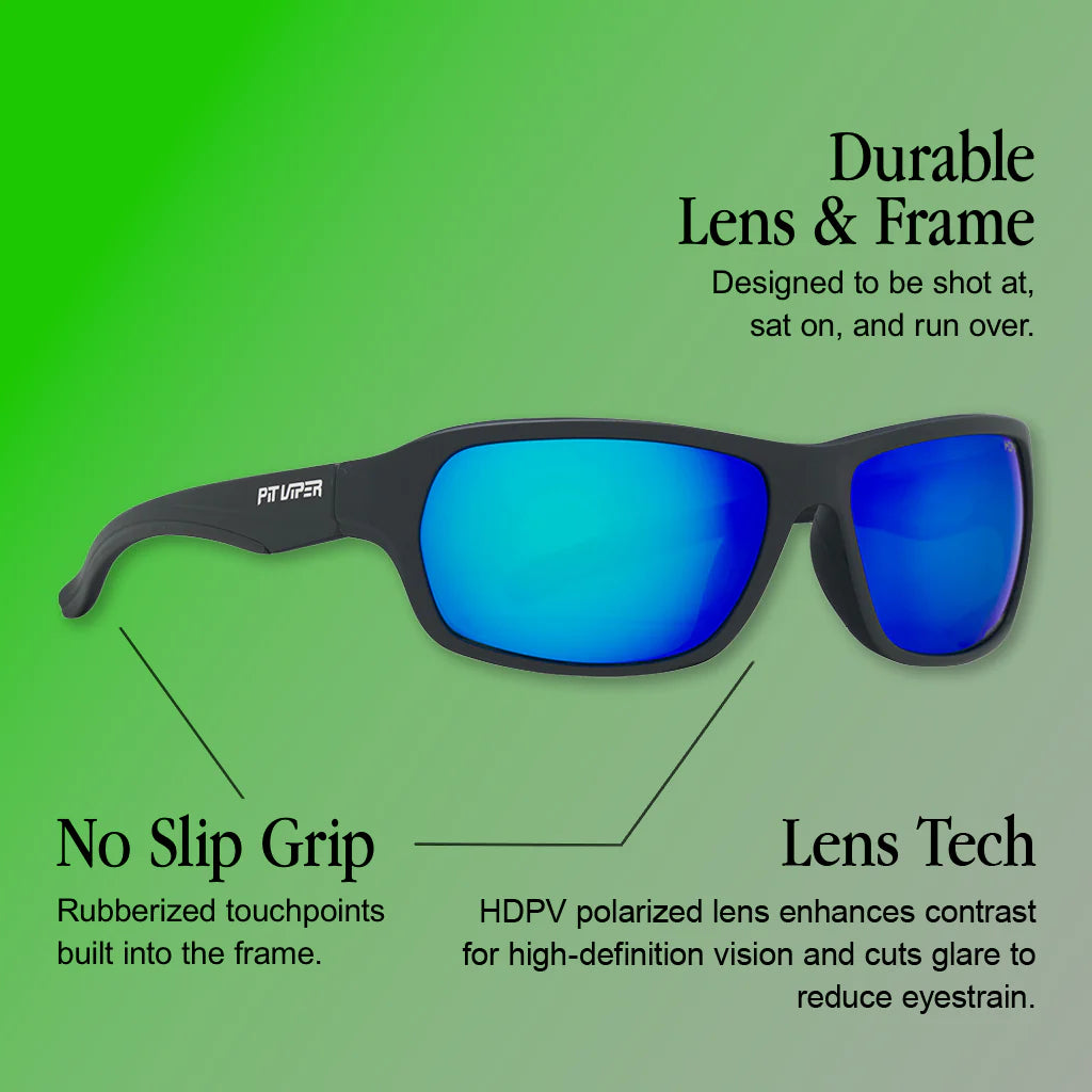 Brille PIT VIPER THE EXEC SOMOX HDPV Polarisiert Blau