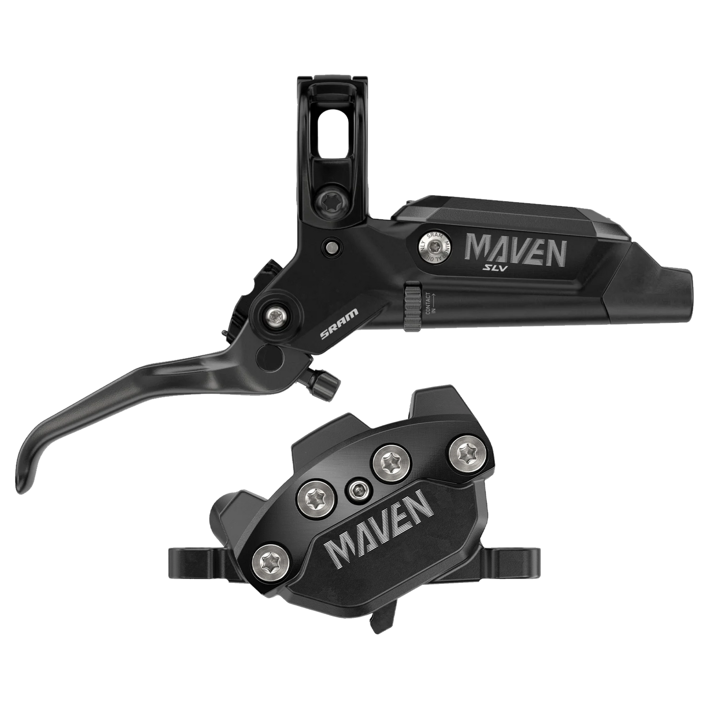 Paar SRAM MAVEN SILVER Bremsen Schwarz