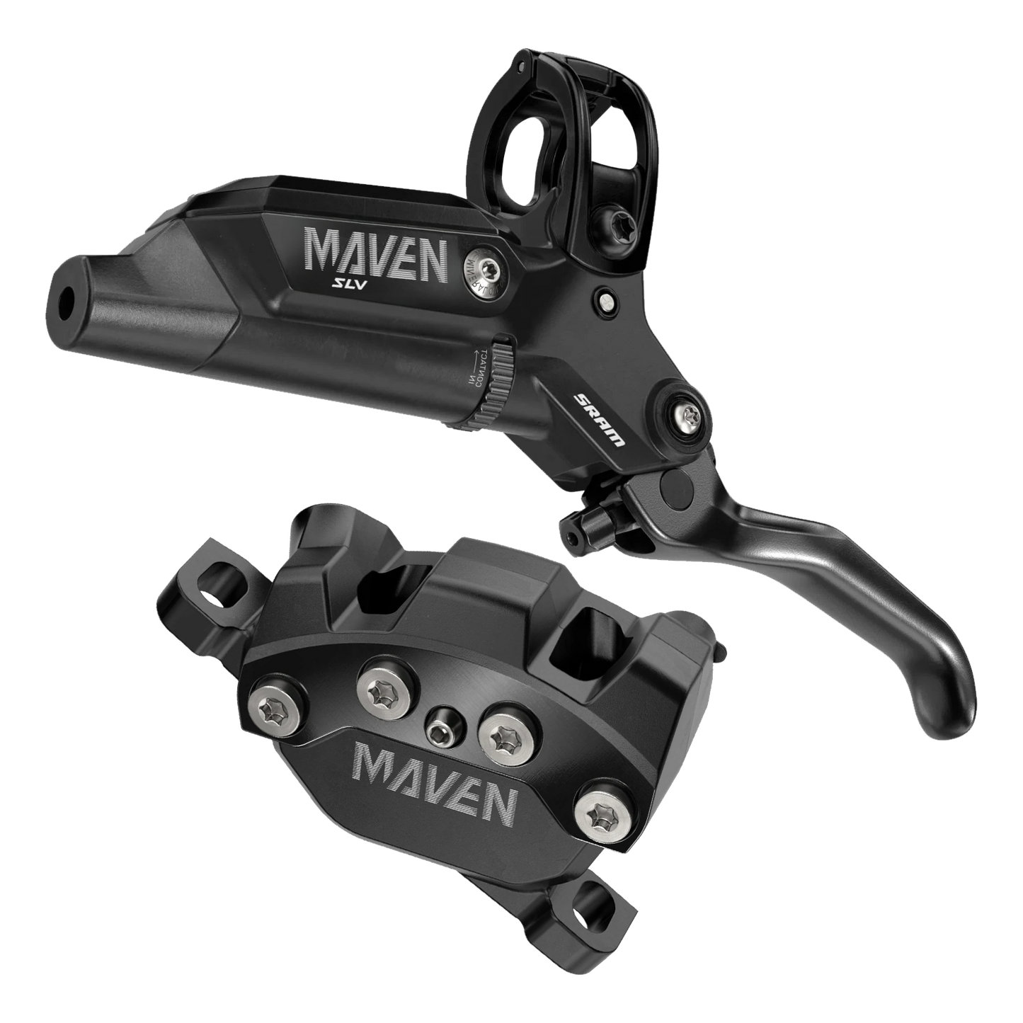 Paar SRAM MAVEN SILVER Bremsen Schwarz