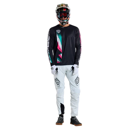 TROY LEE DESIGNS SPRINT FULL PULL Langarmtrikot Schwarz 2025