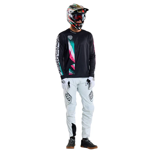 TROY LEE DESIGNS SPRINT FULL PULL Langarmtrikot Schwarz 2025